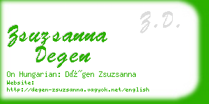 zsuzsanna degen business card